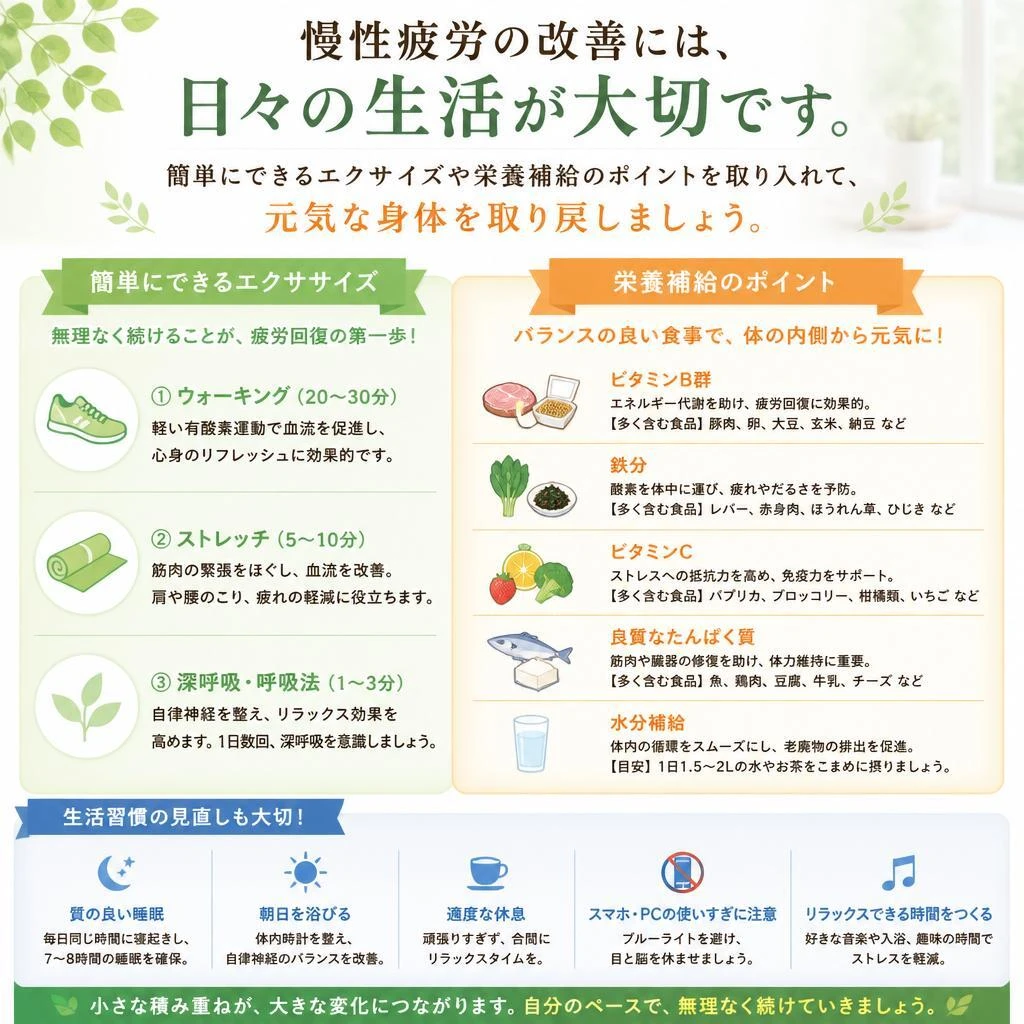 慢性疲労を打破するための体力づくり