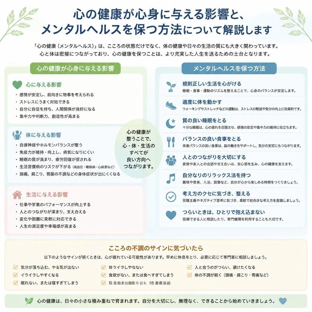 2. メンタルヘルスの重要性