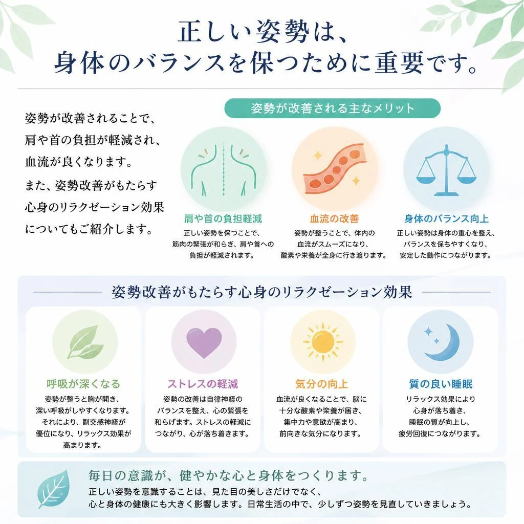 姿勢改善の重要性