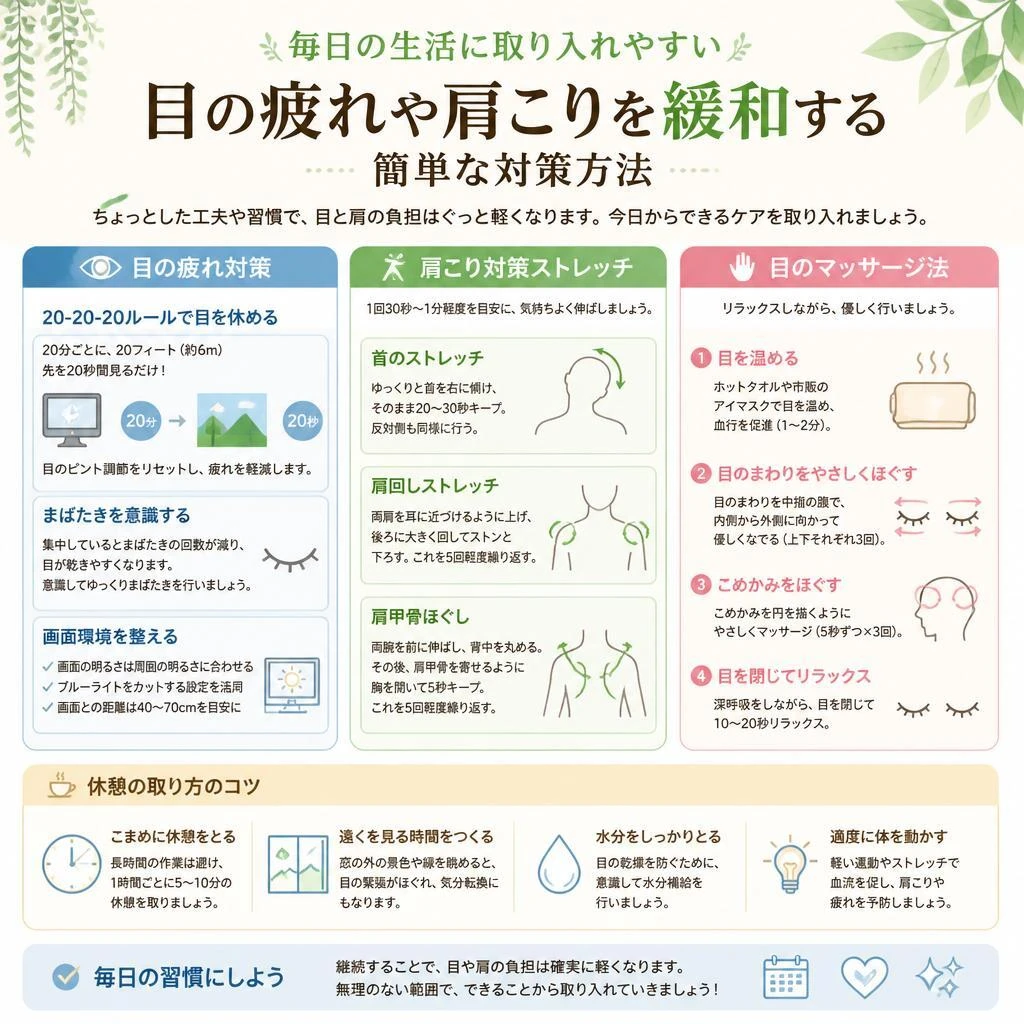 少しの工夫で緩和できる！簡単対策法