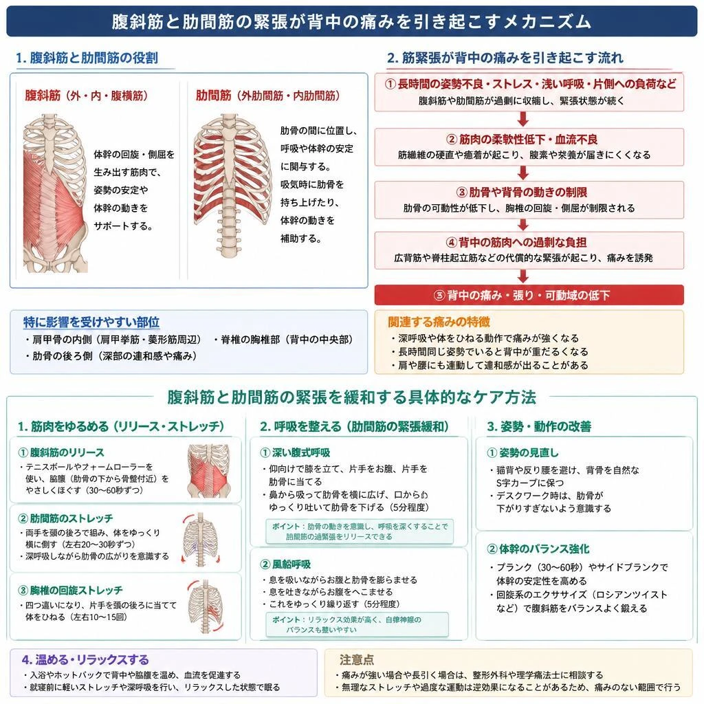 背中の痛みの原因と対策