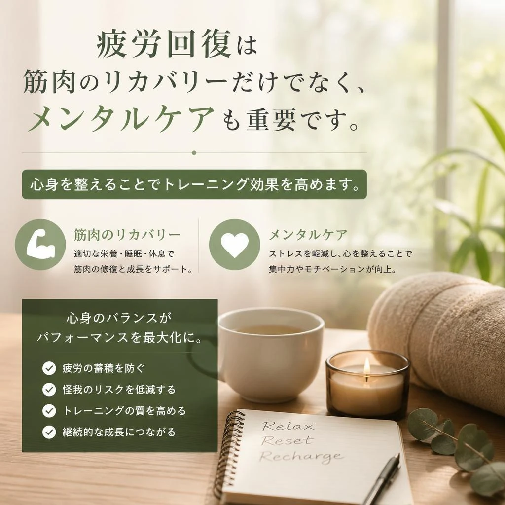 5. 疲労回復に必要なケアとは