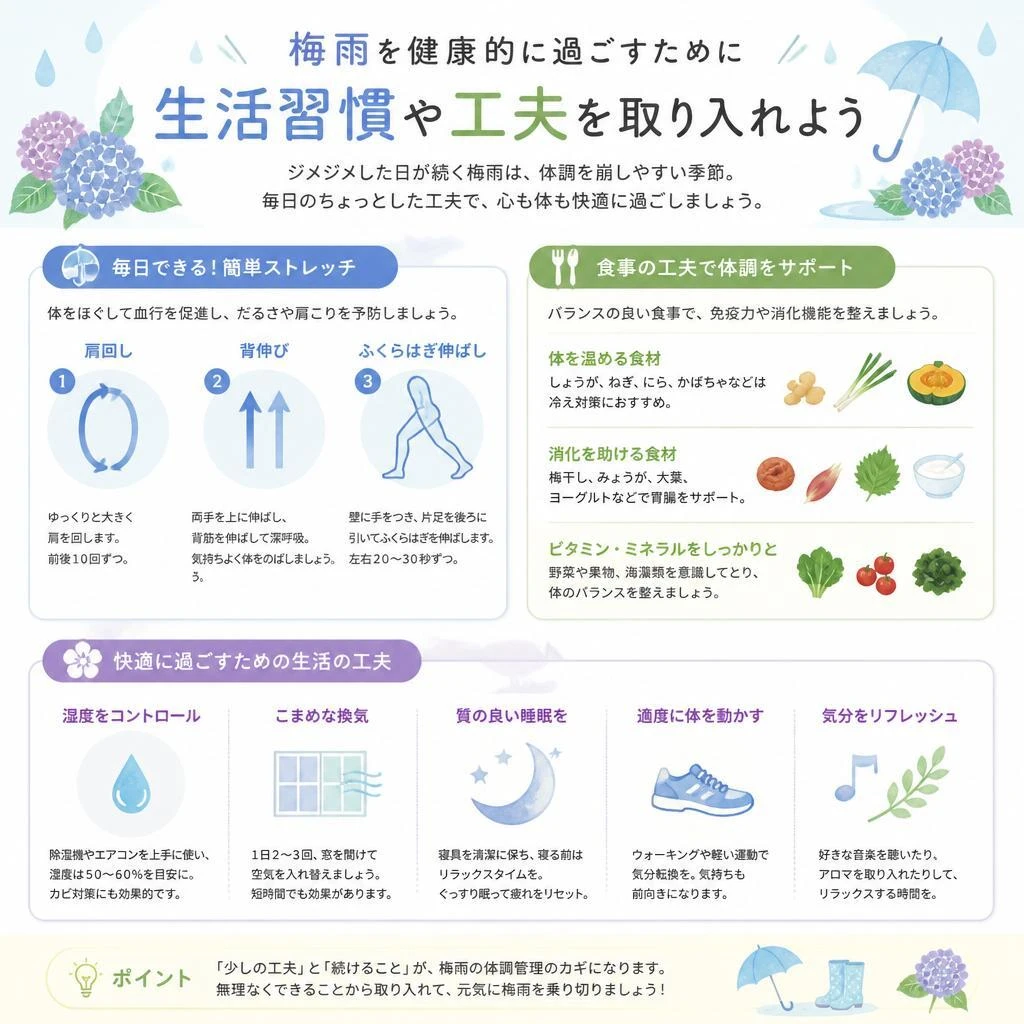 快適な梅雨の過ごし方