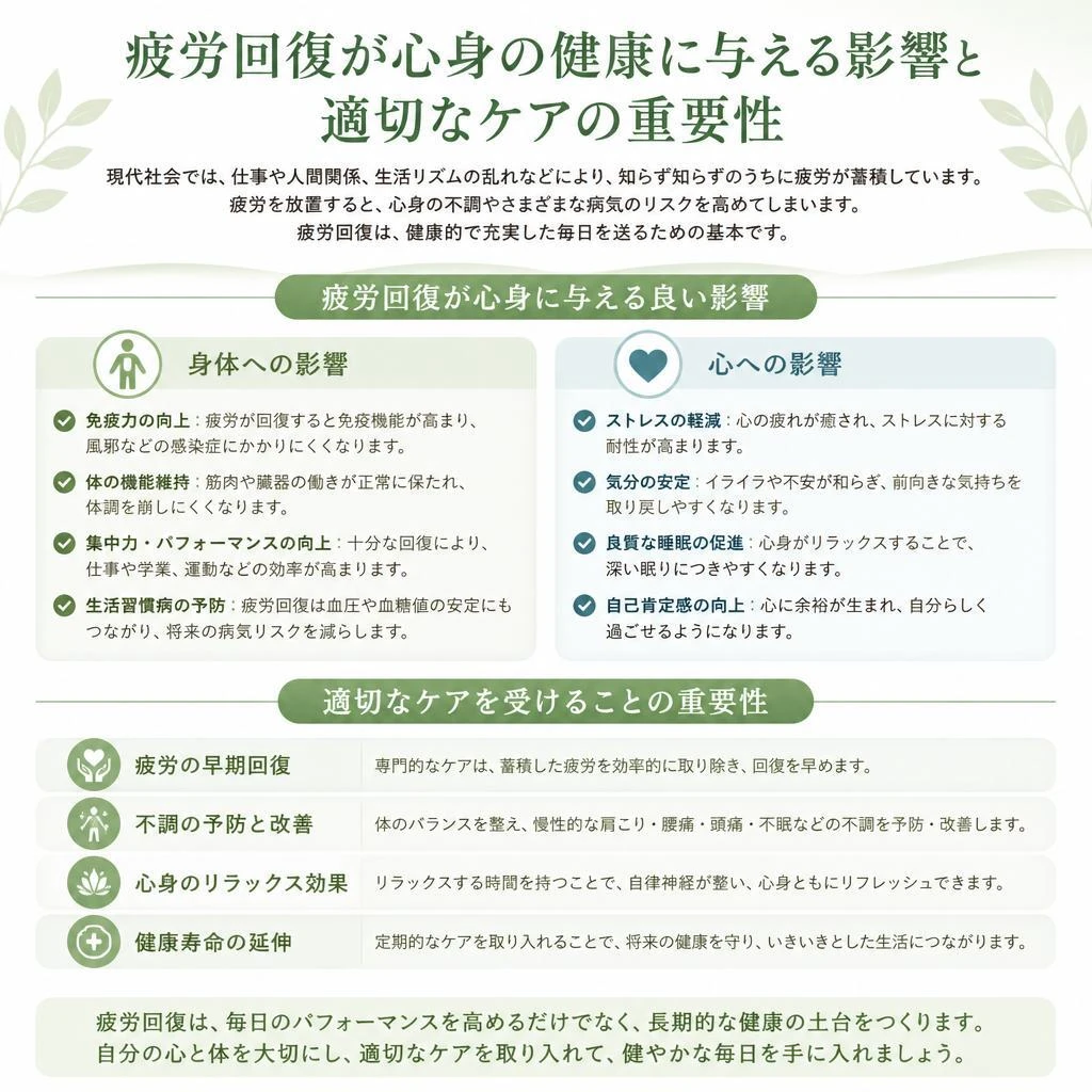 疲労回復の重要性