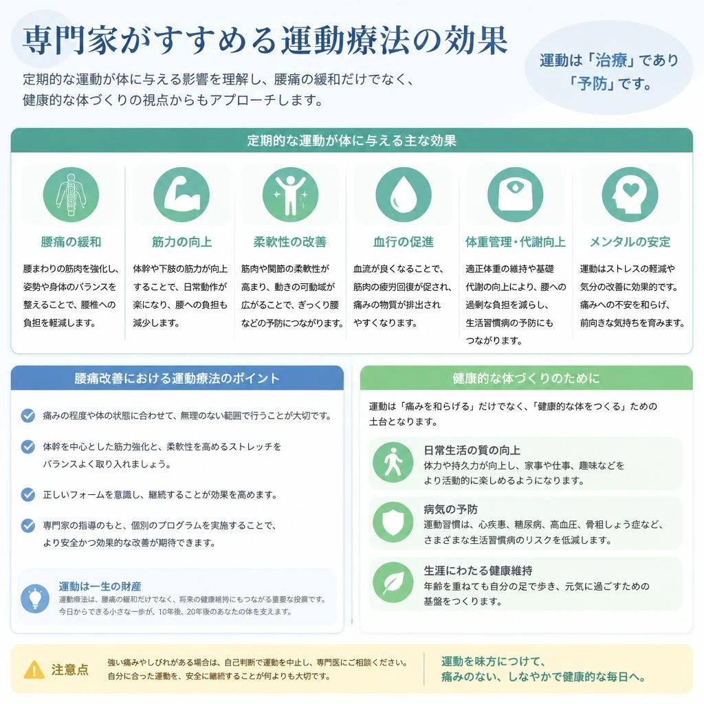 運動療法の効果と重要性