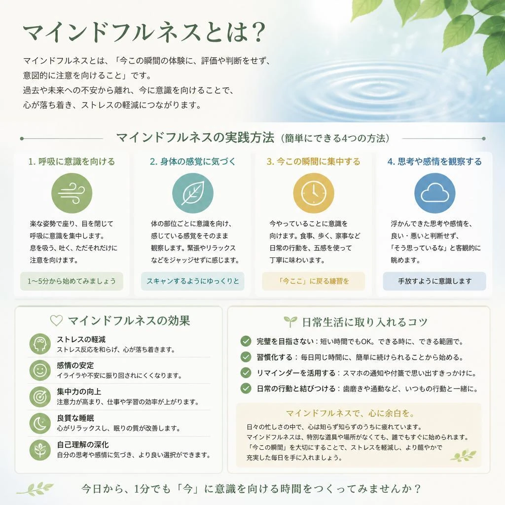 マインドフルネスで心を整える