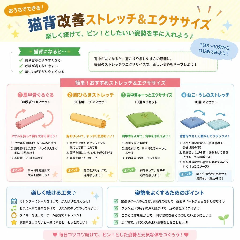自宅でできる簡単ストレッチ