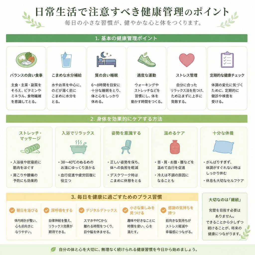 健康管理のポイント