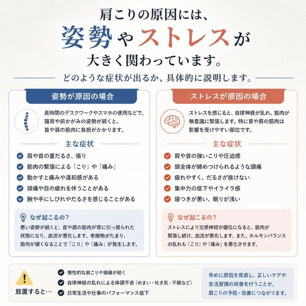 肩こりの原因と症状