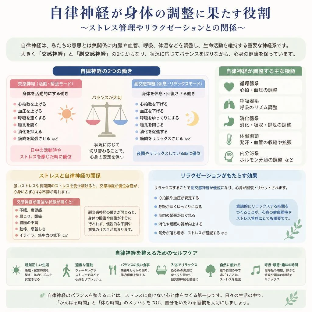 自律神経の役割とその調整方法