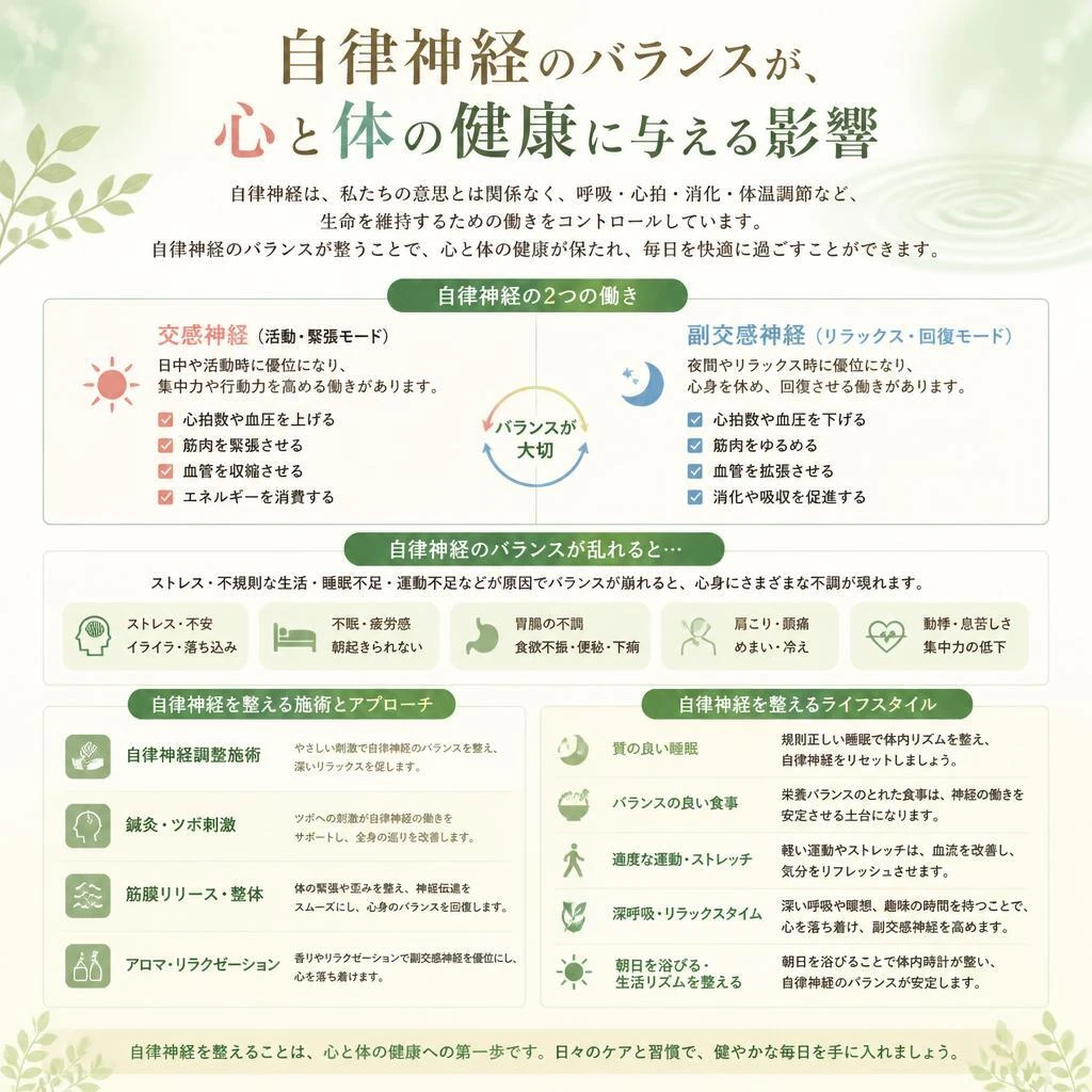 自律神経と精神的健康の関係