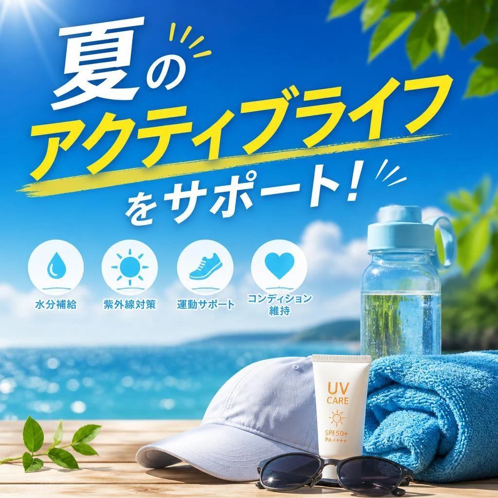 夏のアクティブライフをサポート！