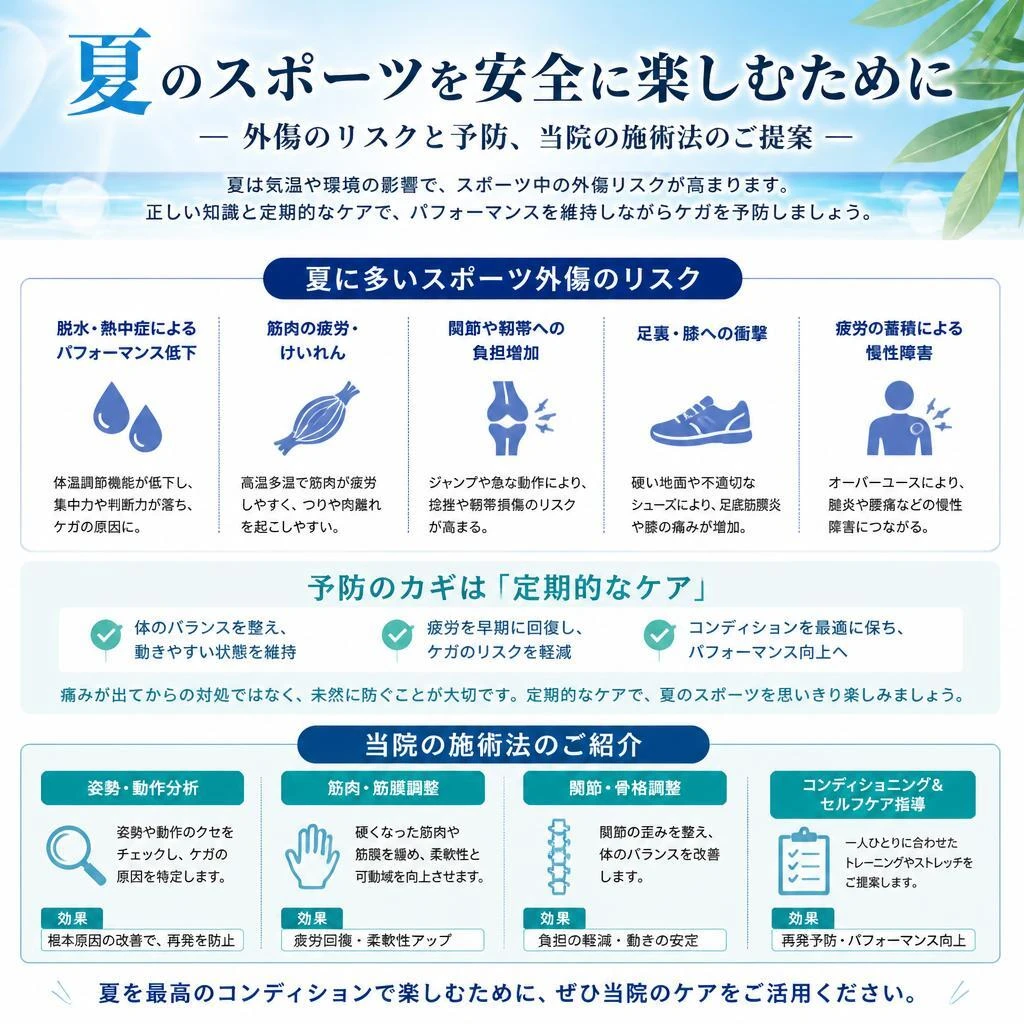 スポーツ外傷のリスクと対策
