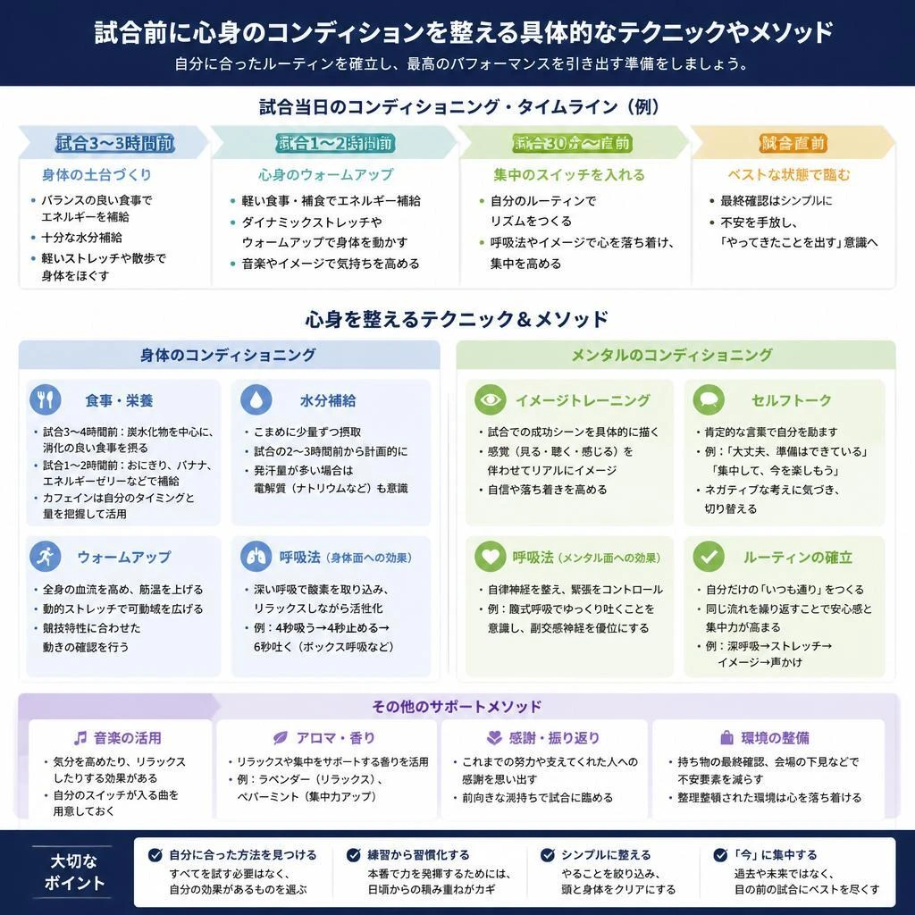 試合前の調整法