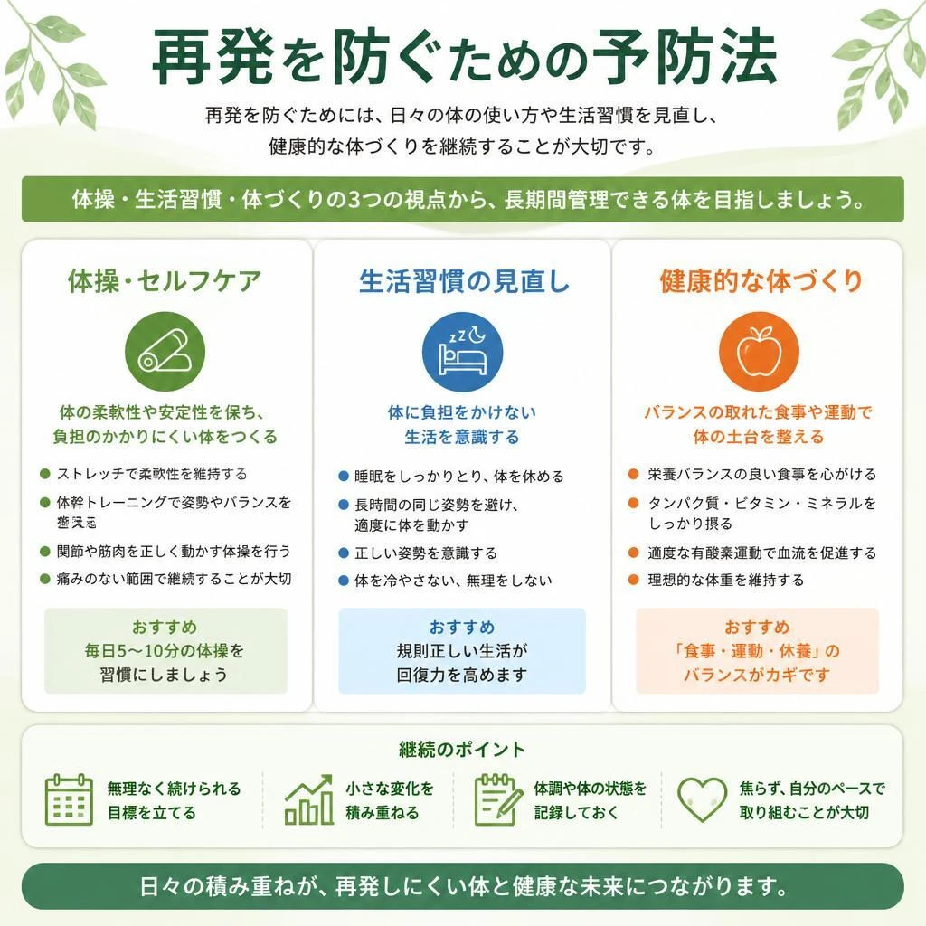 座骨神経痛予防法