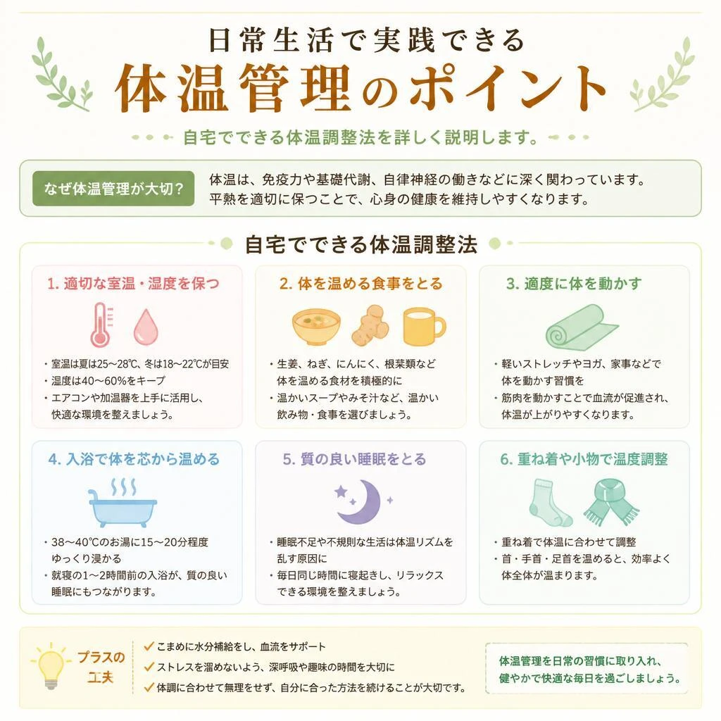 正しい体温管理方法