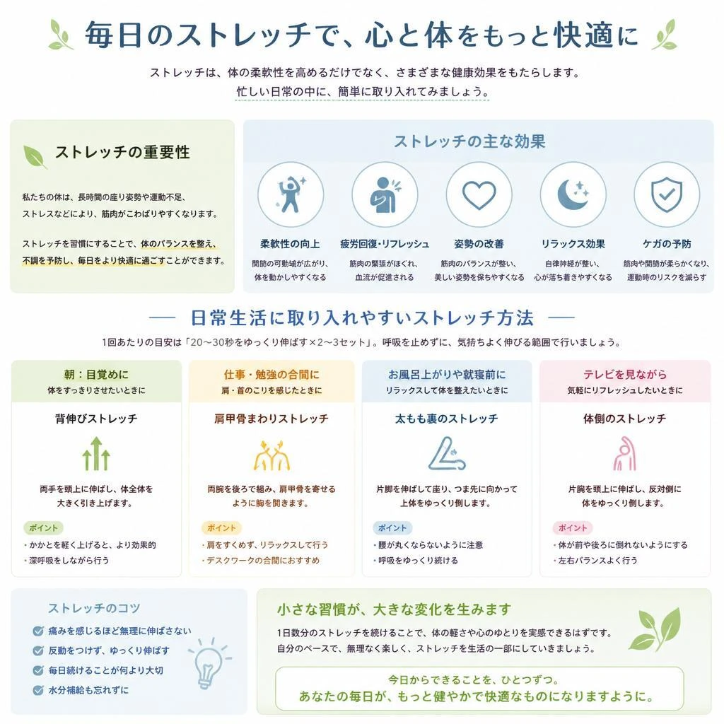 ストレッチで柔軟性を向上
