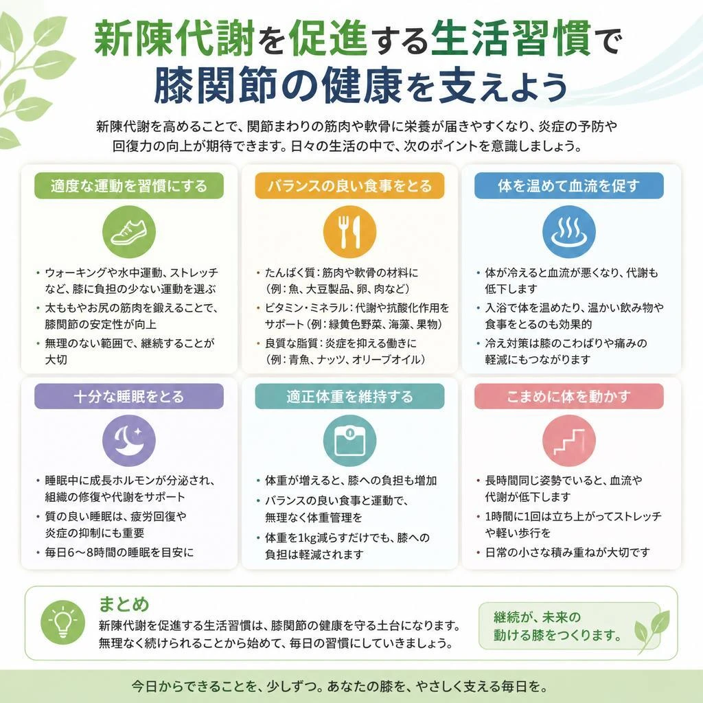 新陳代謝を高める生活習慣