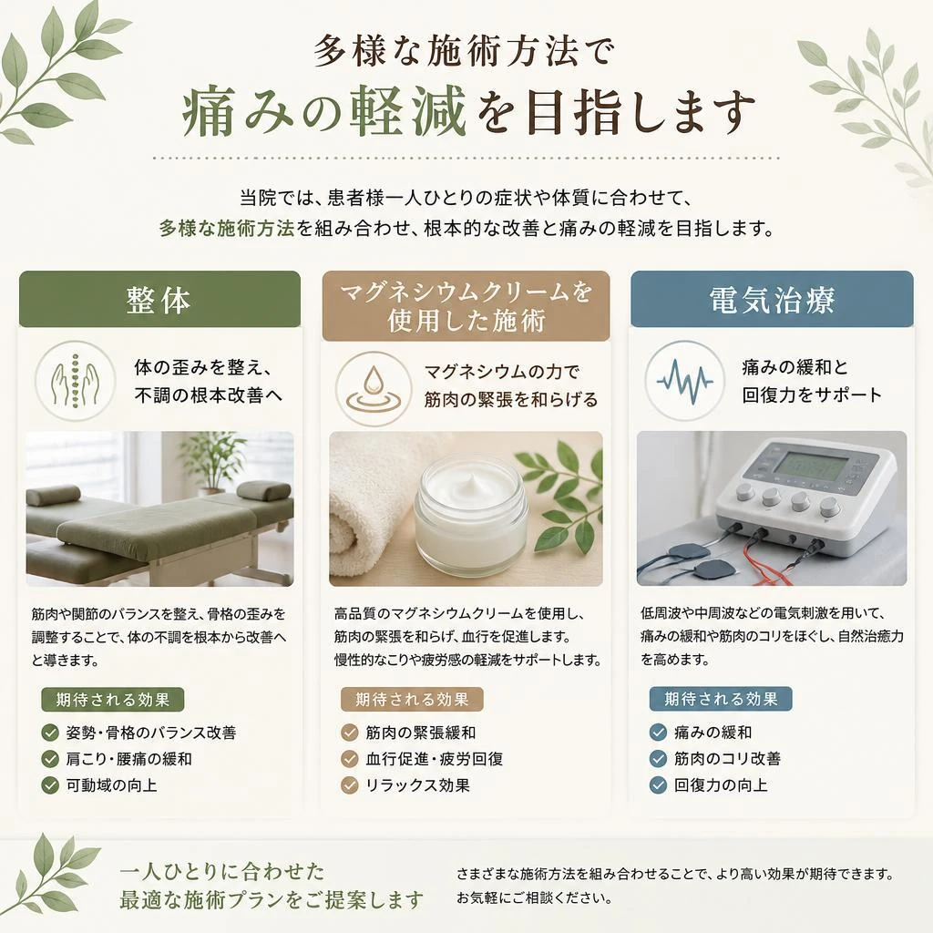 当院の施術方法とは？