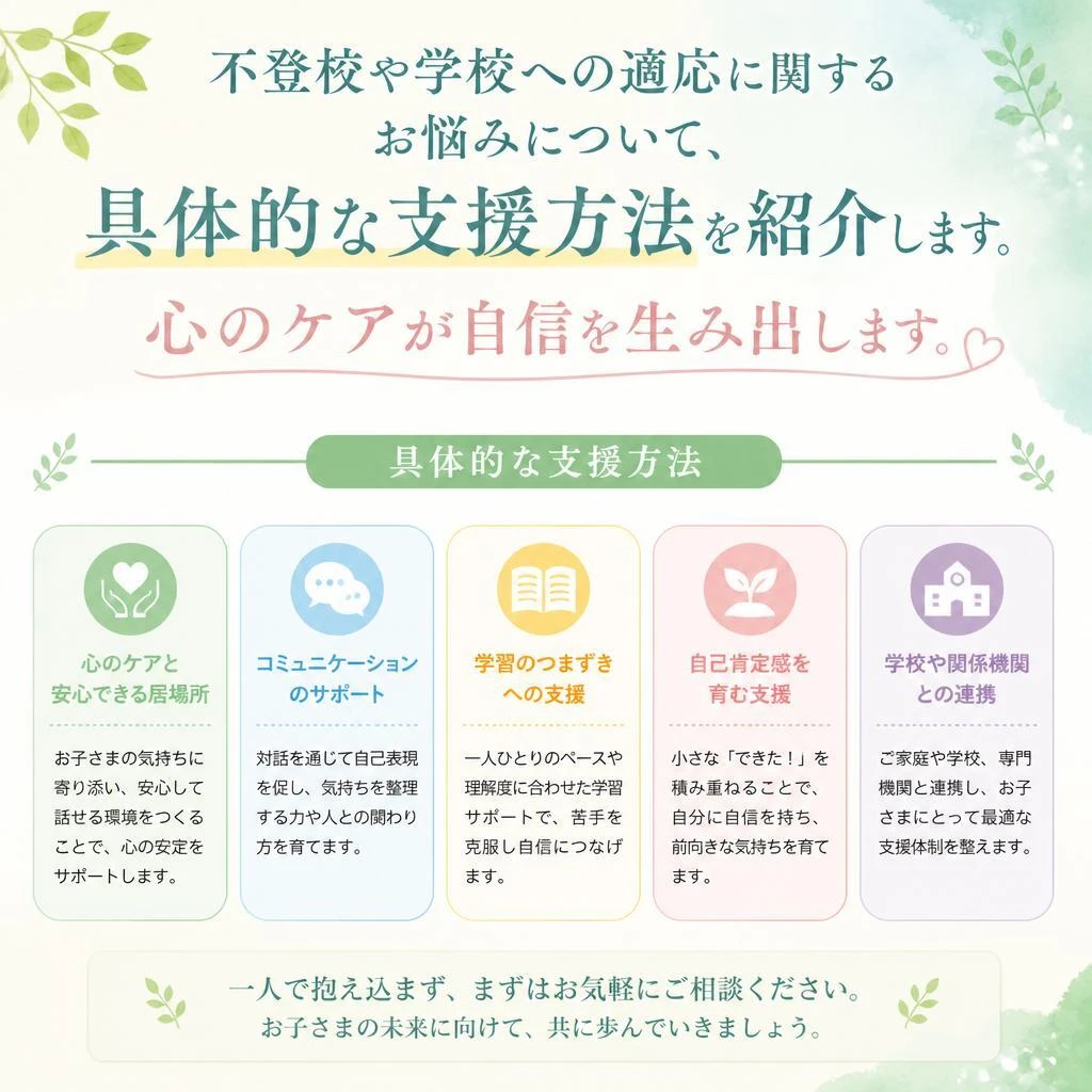 学校の適応力を高めるサポート
