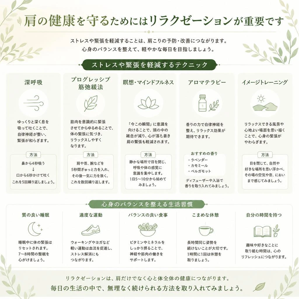 5. リラクゼーションと肩の健康の関係